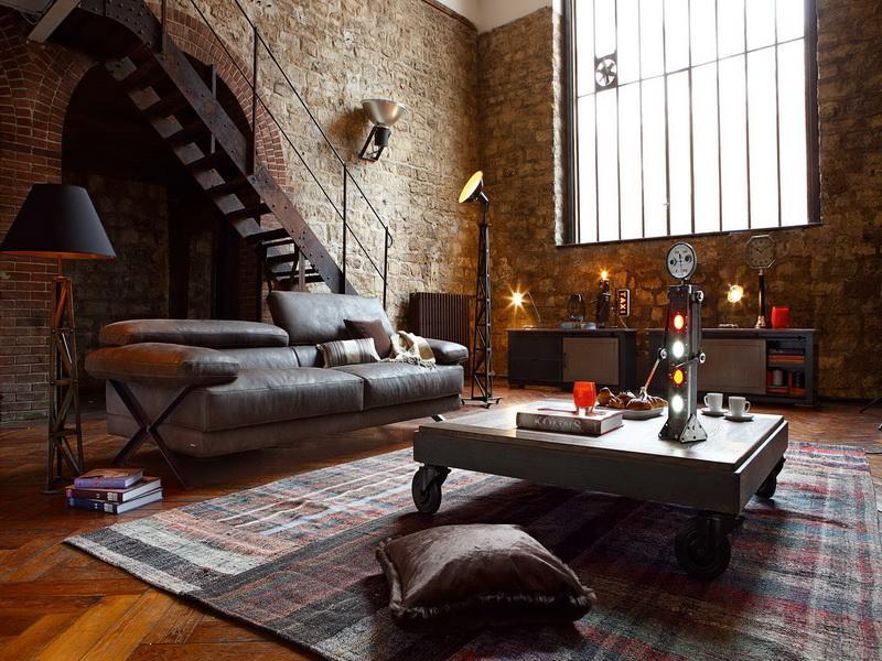 Industrial Interior Design Living Room