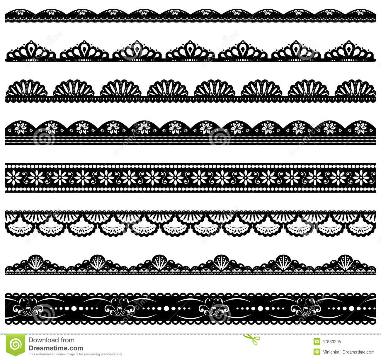 Lace Border Vector