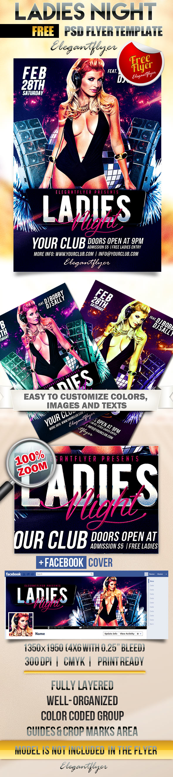 Ladies Night Flyer Template Free