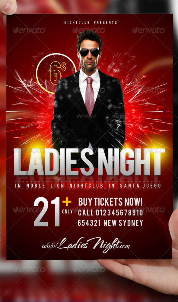 Ladies Night Flyer Template Free