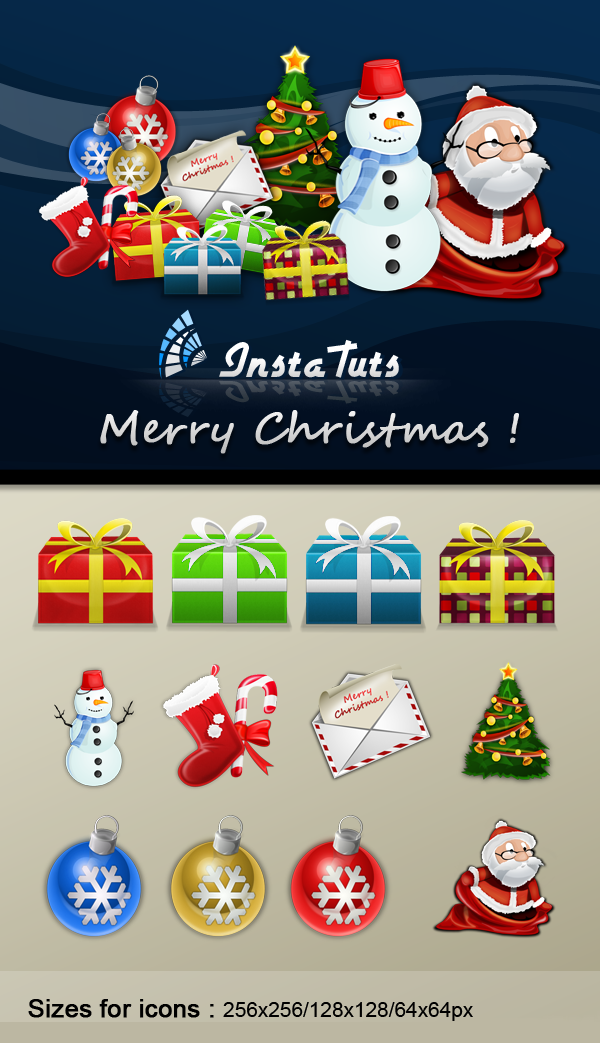 5 Merry Christmas Icons Free Images