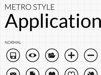 Metro Application Icons