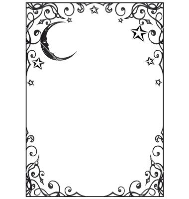 Moon and Stars Frame