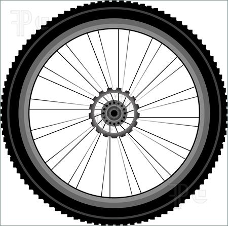 Motorcycle Wheel Tire Clip Art