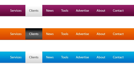 Navigation Menu Buttons Navigation Menu Buttons