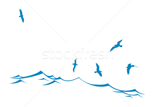 Ocean Wave Silhouette