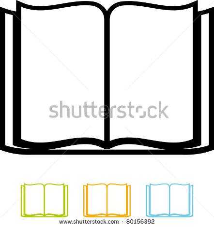 Open Book Icon Vector Open Book Icon Vector