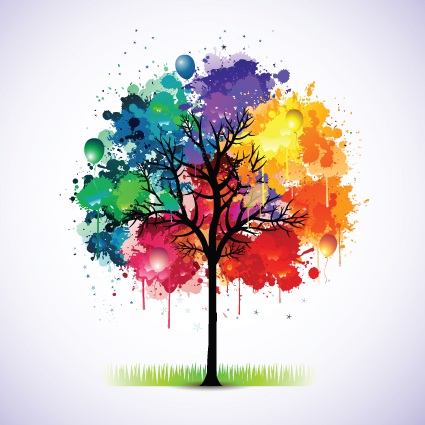 Paint Splat Tree Paint Splat Tree