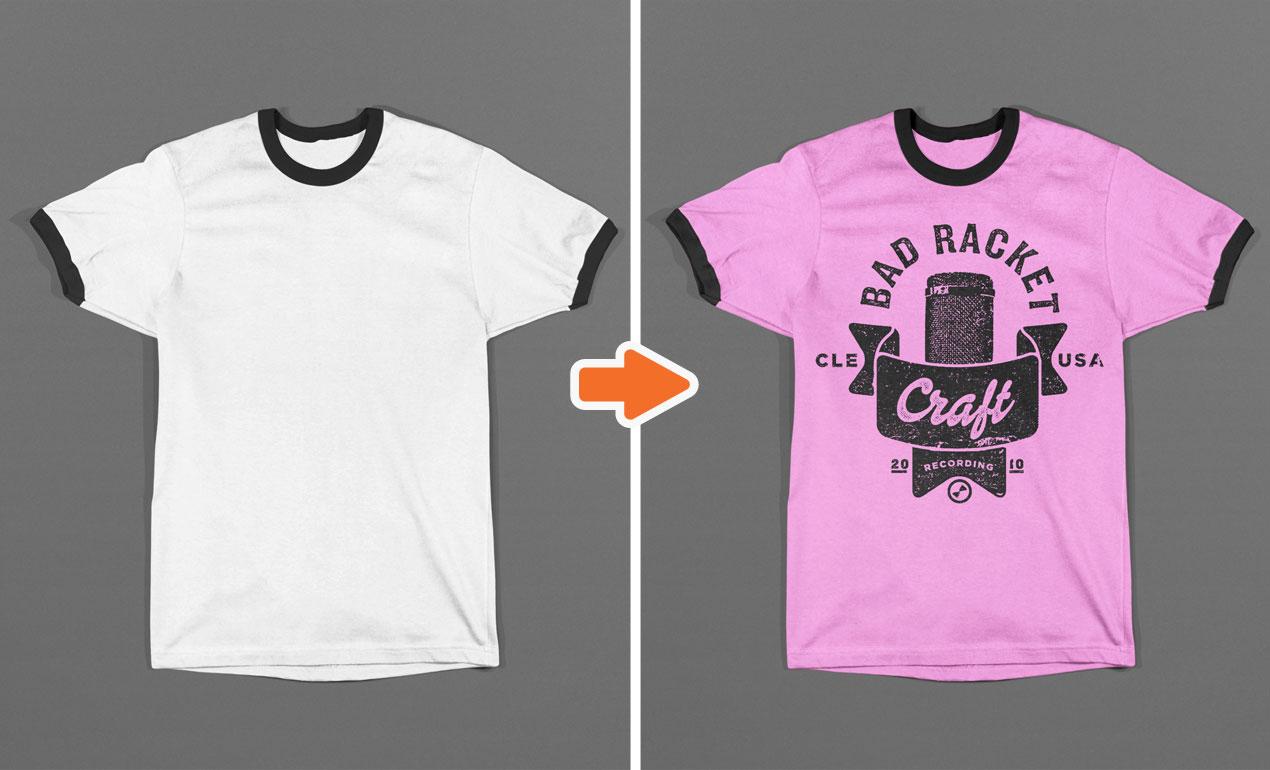 15 T-Shirt Template Photoshop Images