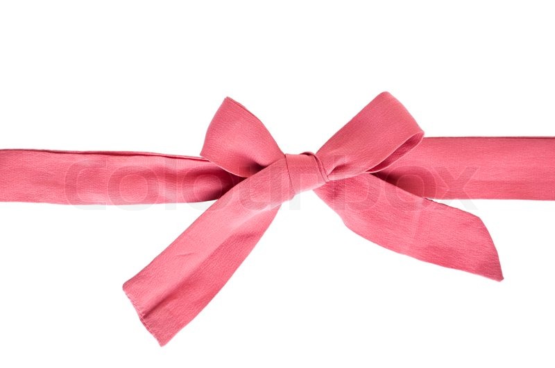Pink Bow with Ribbon