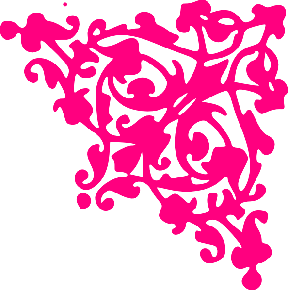 Pink Corner Border Clip Art