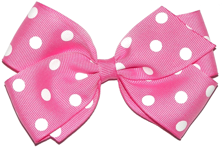 Pink Ribbon Hair Bow