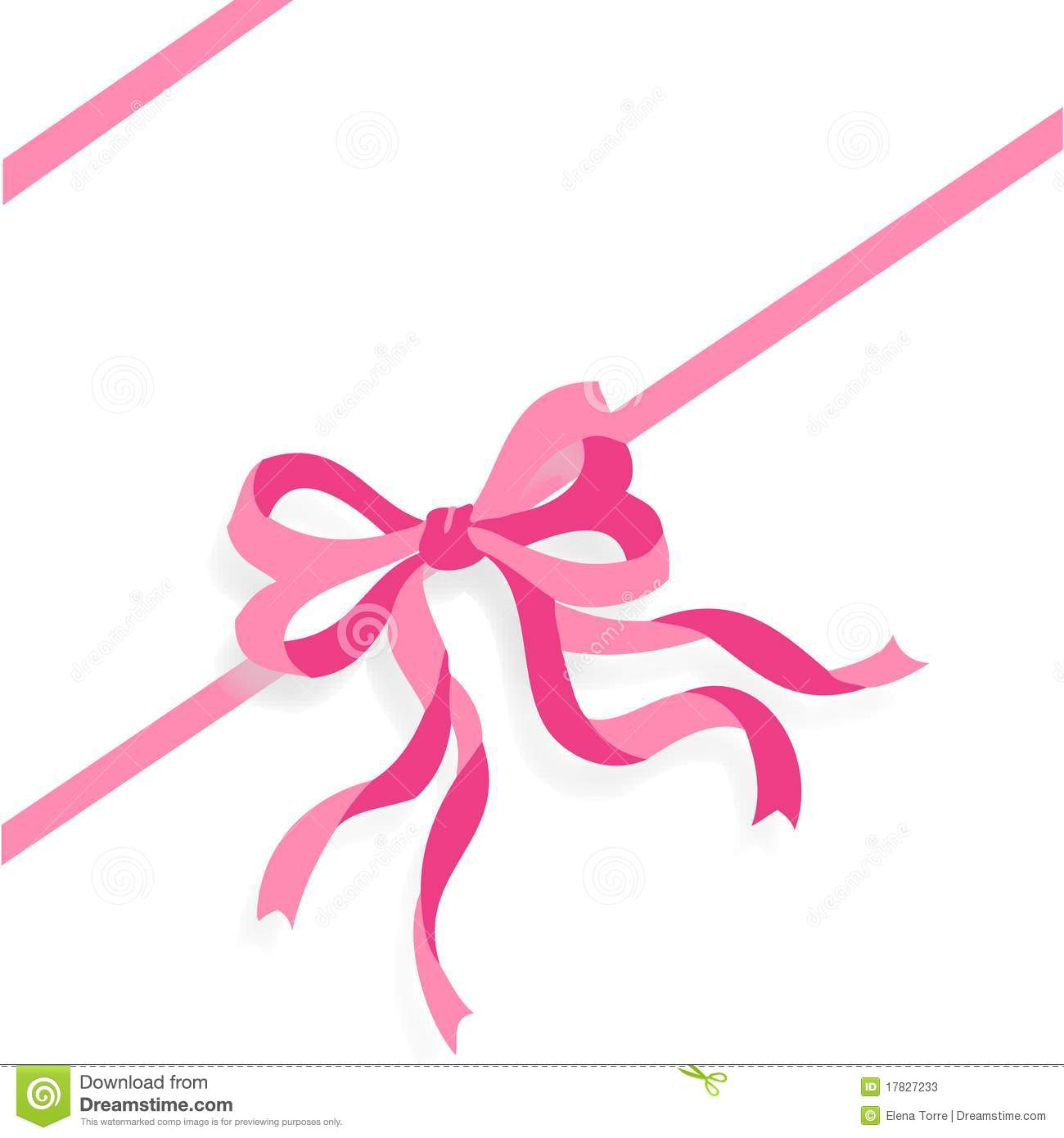 Pink Ribbon Vector