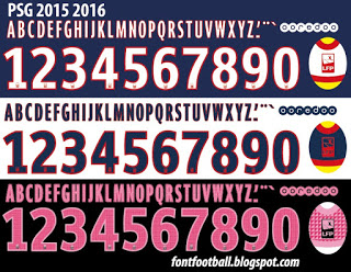 PSG Kit 2016 Fonts