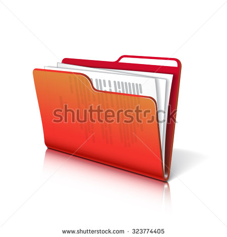 Red Transparent Folder Icon