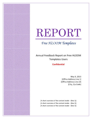 Report Cover Page Template Word Report Cover Page Template Word