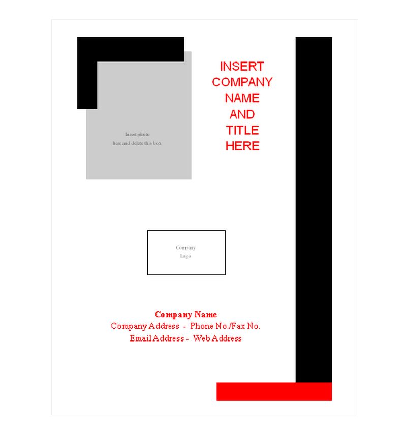 Report Cover Page Templates Free