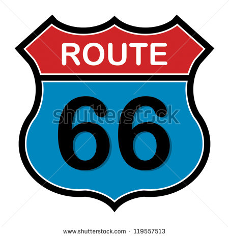 Route 66 Sign Vector