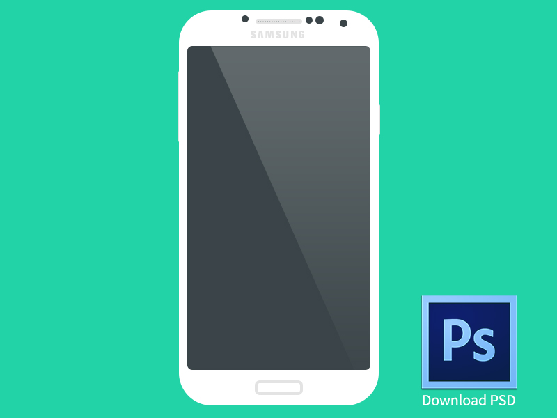 Samsung Galaxy Android Phone Flat