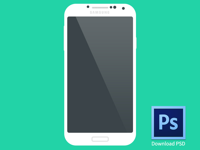 Samsung Galaxy Android Phone Flat Samsung Galaxy Android Phone Flat