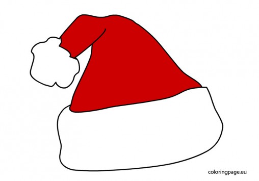 Santa Claus Hat Coloring Page