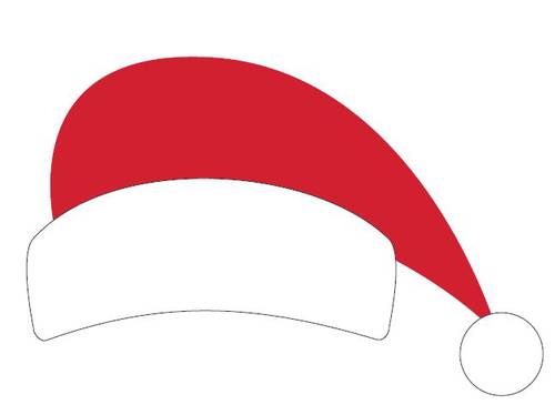 Santa Hat Prop Printable Template