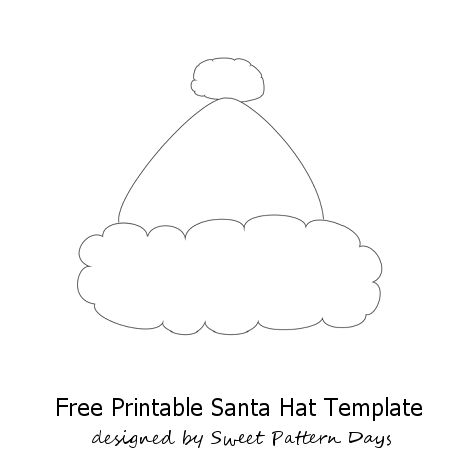 Santa Hat Template Printable