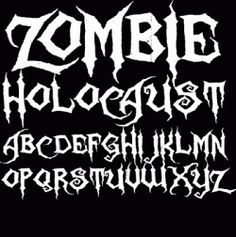 Scary Halloween Letters Font