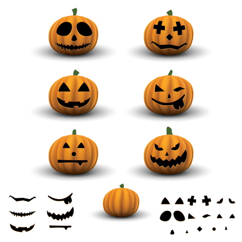 Scary Halloween Pumpkin Vector