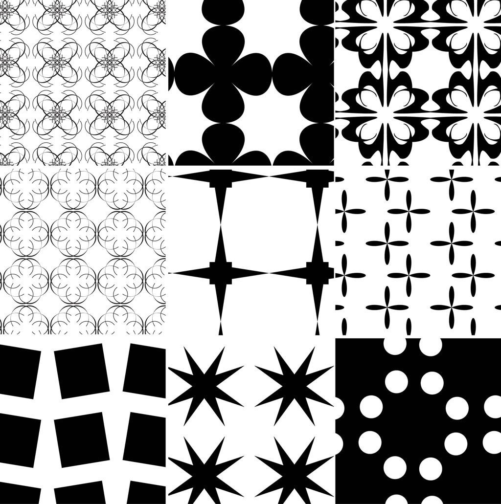 Simple Black and White Patterns