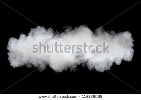 Smoke Cloud On Black Background