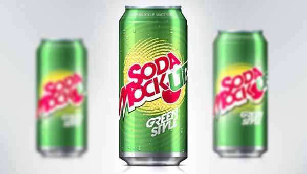 Soda Can PSD Mockup Template Soda Can PSD Mockup Template