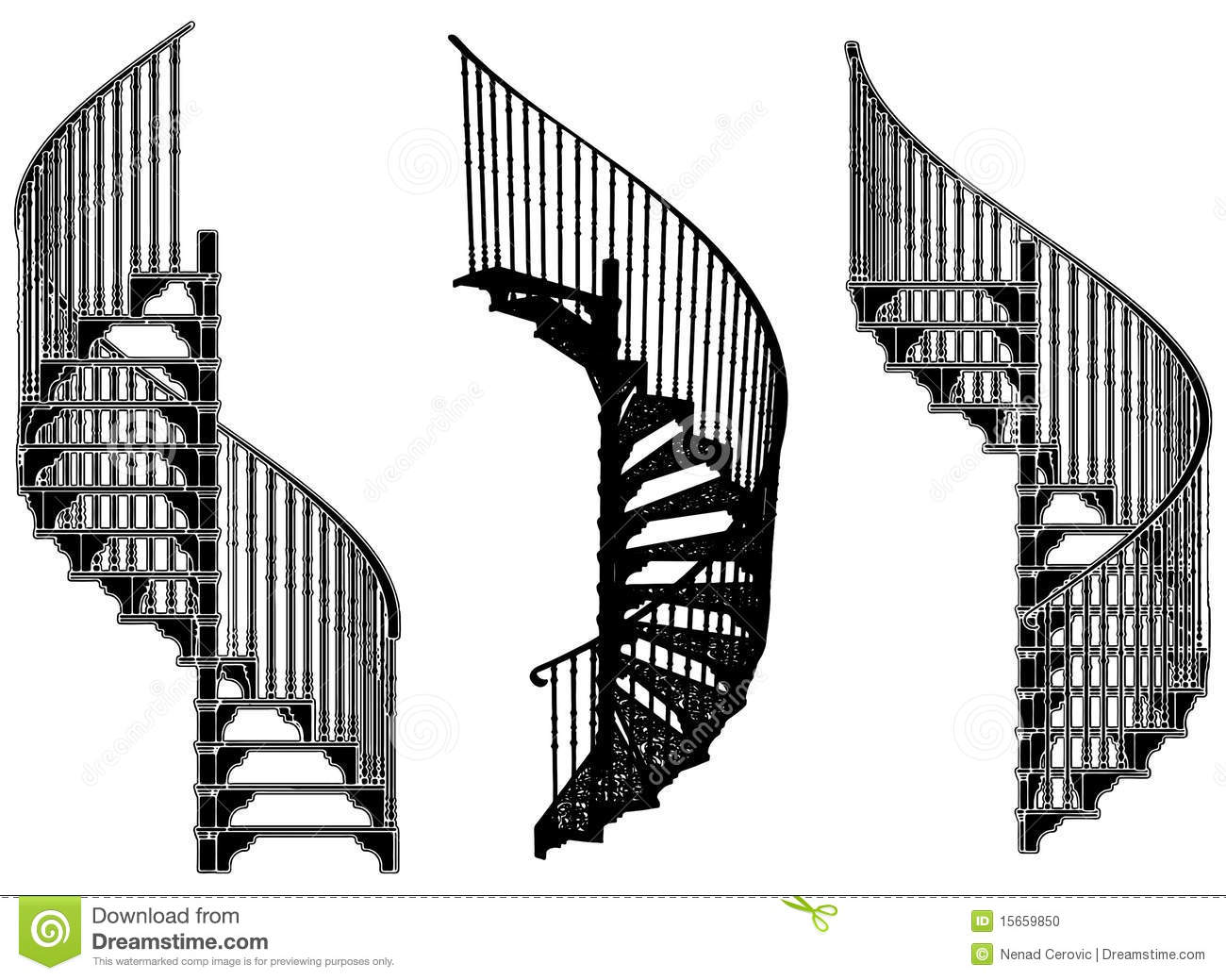 Spiral Staircase Vector