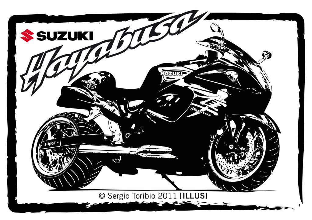 Suzuki Hayabusa Drawings
