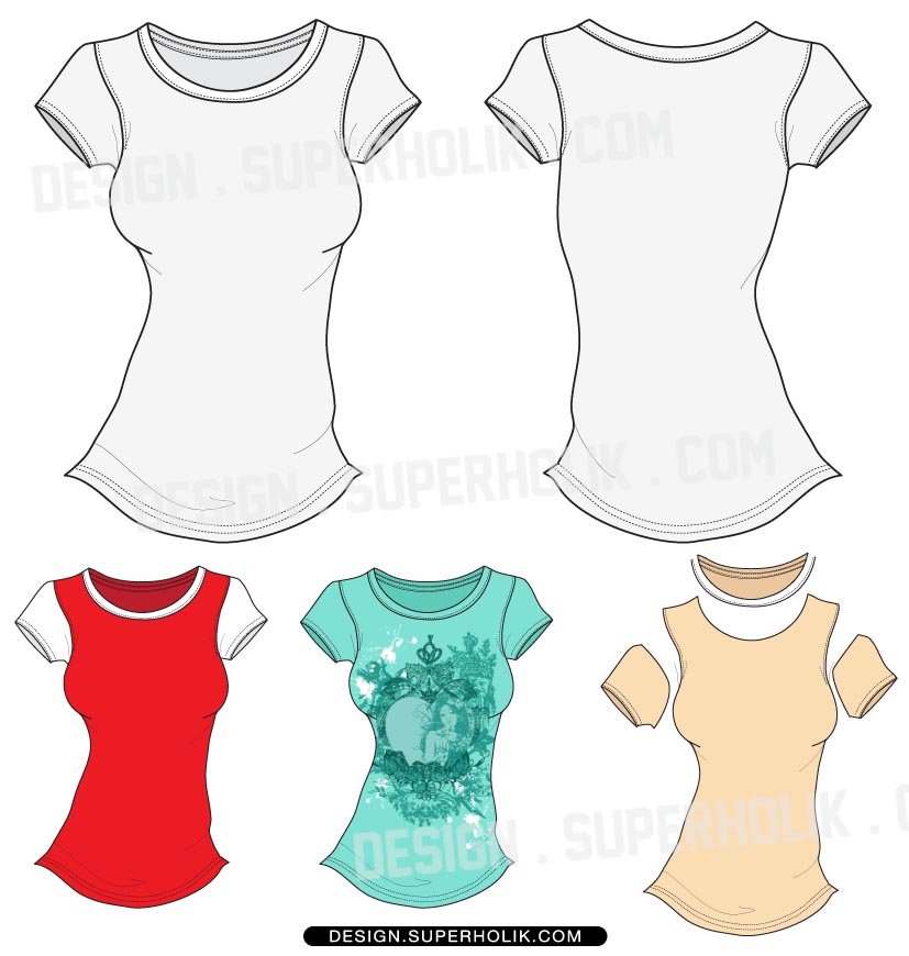 T-Shirt Template Vector