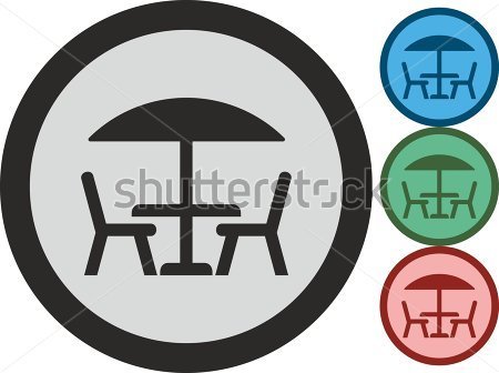 Table and Chairs Icon Table and Chairs Icon