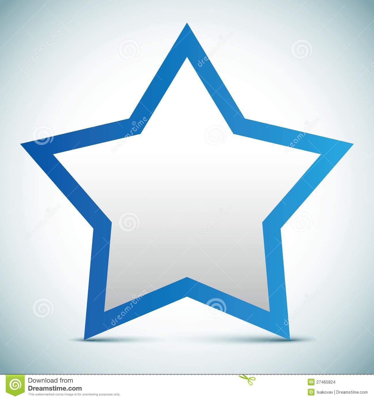 Text Picture of Empty Star