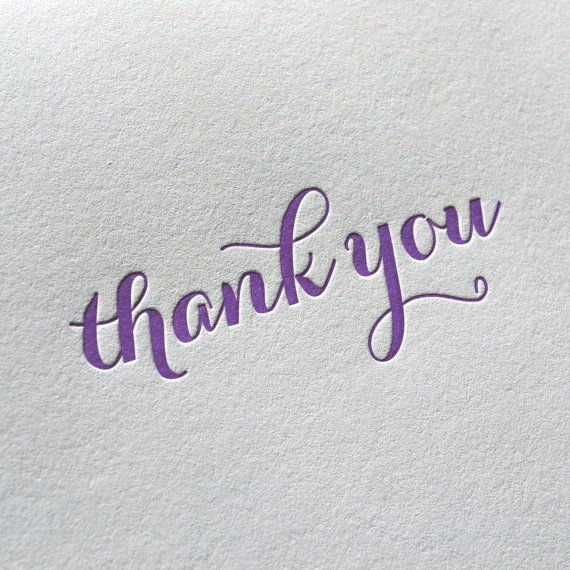 Thank You Font Calligraphy