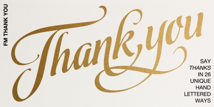 Thank You Font