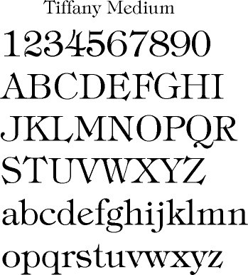 Tiffany and Co Font