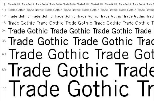 Trade Gothic Font Free Download