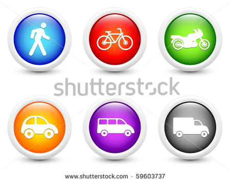 Transportation Icon Round