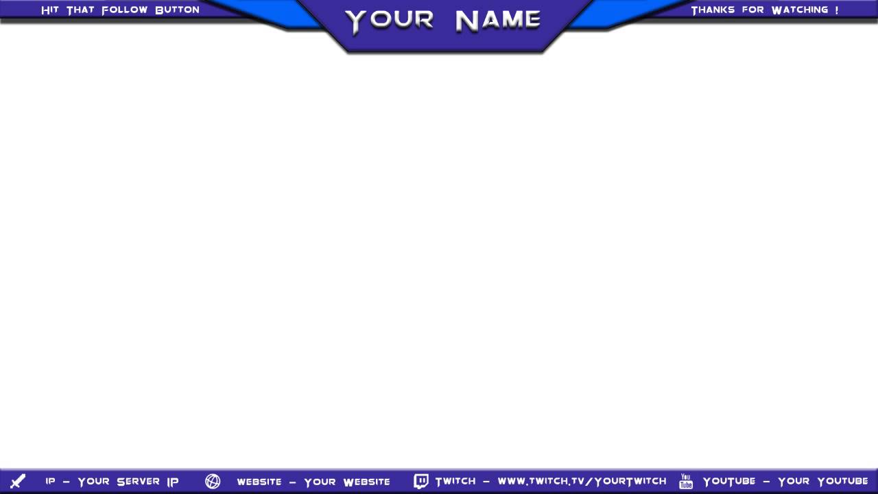 Twitch Stream Overlay Template