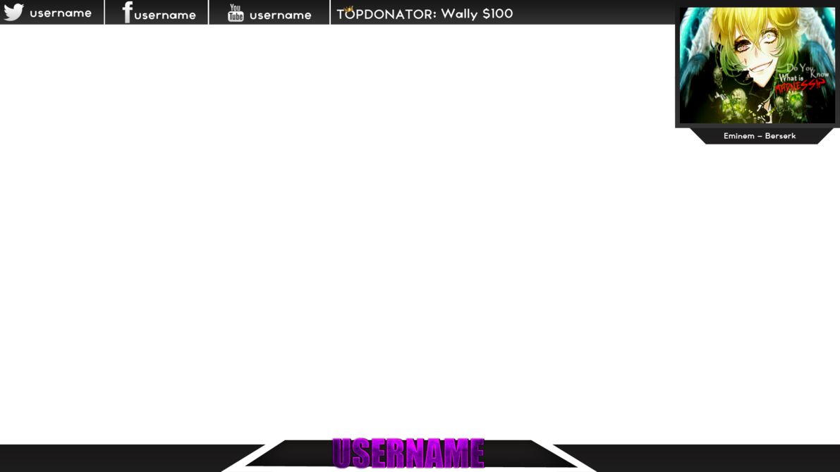 10 Twitch Overlay Template PSD Free Images