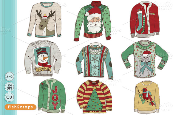 Ugly Christmas Sweater Clip Art