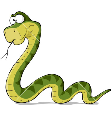 Vector Cartoon Snake