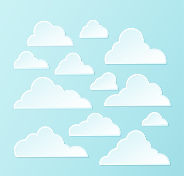 Vector Graphics of Clouds