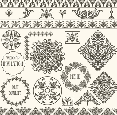 Vector Lace Pattern Border