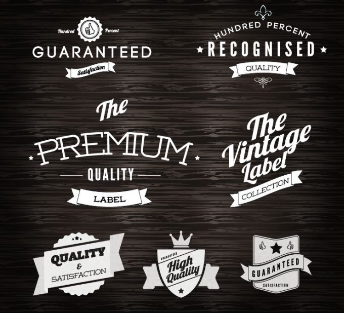 Vector Vintage Labels