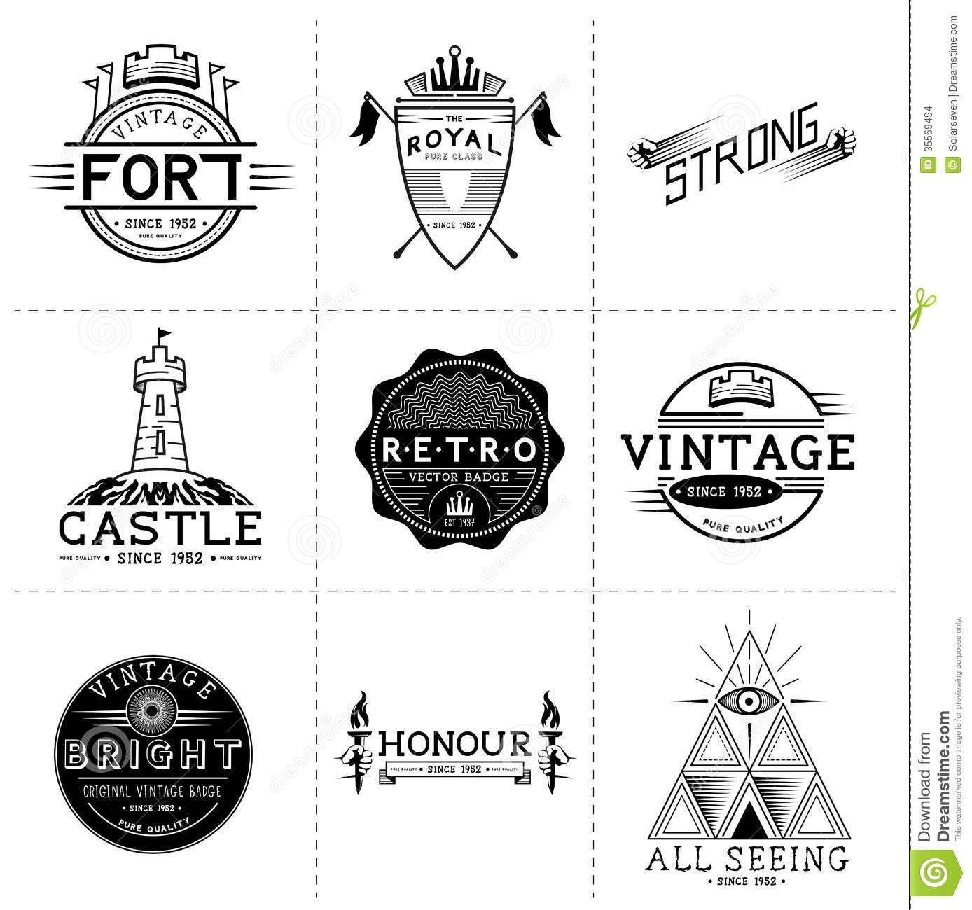 Vector Vintage Labels